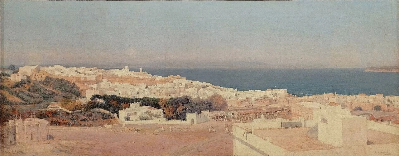 Il porto di Tangeri, intorno al 1895